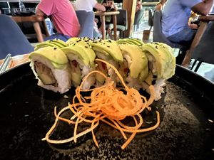 Vegan Sushi 🍱   at Midori in Puerto Baquerizo Moreno