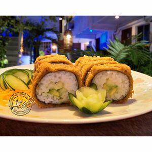 Sushi crujiente at Coral Restaurante in Cozumel