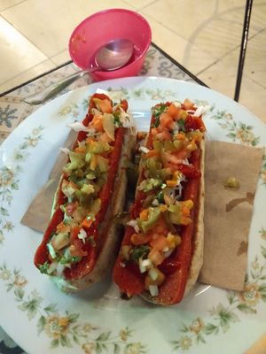 I found this all vegan gem thanks to happycow. Don't let the outside scare you off. The entrance is off the side street also with sliding metal door going upstairs. It's a restaura at Coral Restaurante in Cozumel