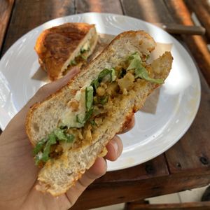 Pambazo (super tasty!) at Coral Restaurante in Cozumel