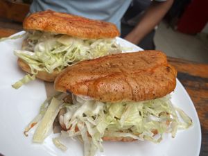 Pambazos at Coral Restaurante in Cozumel