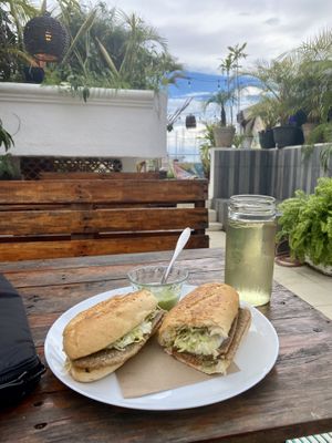 Milanese sandwich   at Coral Restaurante in Cozumel