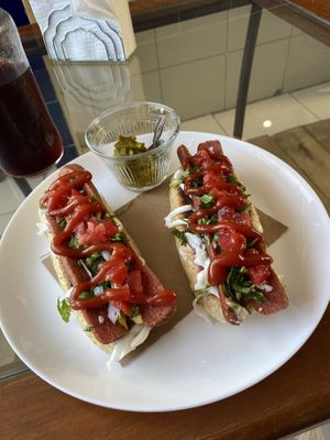 Hotdog   at Coral Restaurante in Cozumel