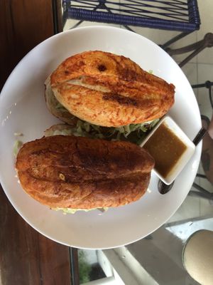 Pambazos  at Coral Restaurante in Cozumel