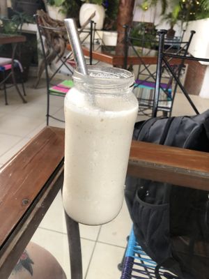 Mazzapán smoothie  at Coral Restaurante in Cozumel