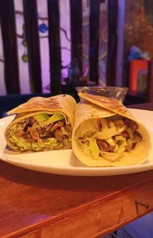 Burrito de suadero at Coral Restaurante in Cozumel