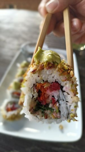 Maki-pistache at Coral Restaurante in Cozumel