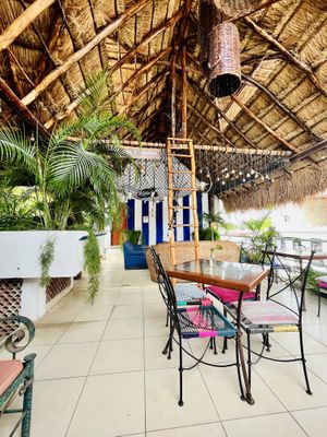 Seating area   at Coral Restaurante in Cozumel