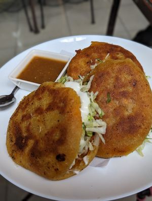 Gorditas at Coral Restaurante in Cozumel