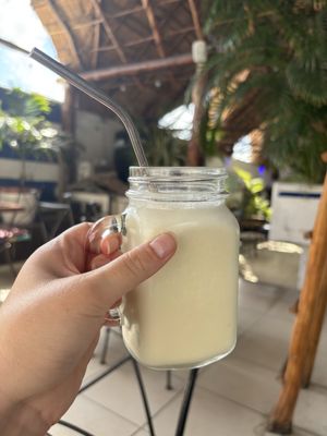 Virgin Piña Colada  at Coral Restaurante in Cozumel