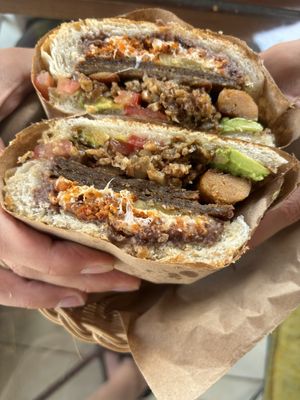 Cuba sandwich  at Coral Restaurante in Cozumel