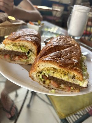 Baguette (the without steak option)  at Coral Restaurante in Cozumel