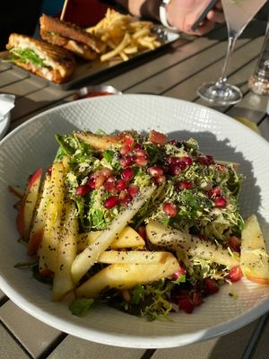 Brussels Pomegranate Salad 💚 at Lake Park Diner in Naples