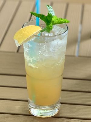 Green Tea Spritzer mocktail   at Lake Park Diner in Naples