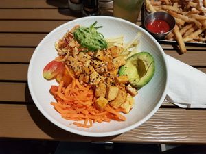 Tofu Poke Bowl at Lake Park Diner in Naples