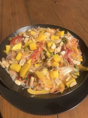 Thai salad from the all vegan breakfast  at Box Meal in Dahab