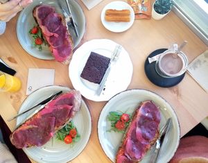 Spanish toasts!  at La Vanetta in Vigo