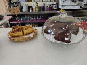 Vegan Tortilla e Brownies at La Vanetta in Vigo