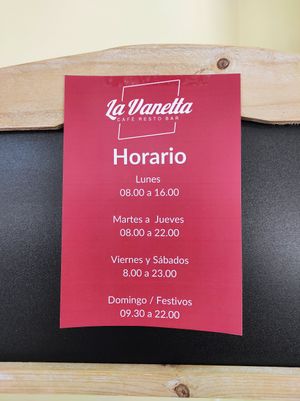 Horario at La Vanetta in Vigo