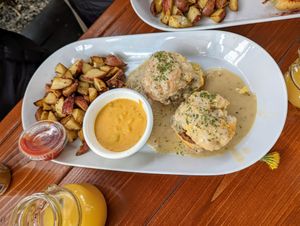 Biscuits and Gravy. at Brunch Bird in Austin