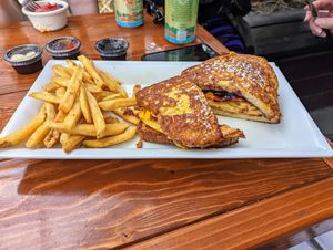 Gluten free lumberjack. at Brunch Bird in Austin