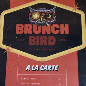 Menu Logo  at Brunch Bird in Austin