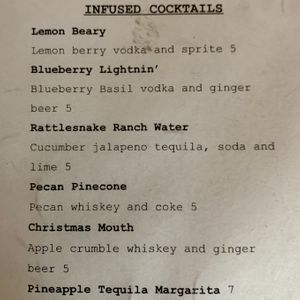 Cocktail Menu  at Brunch Bird in Austin