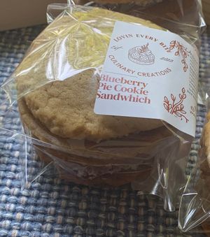 Vegan Cookie Sandwich  at Lovely Brew in Monterey