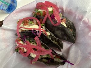 Potato tacos at Rascal's in Santa Barbara