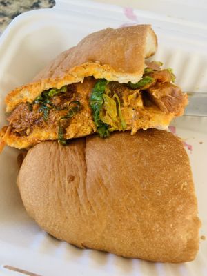 Pulled pork torta at Rascal's in Santa Barbara