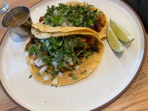 Potato Chorizo Tacos. Absolutely delicious!   at Rascal's in Santa Barbara