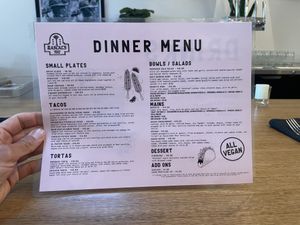 So many choices! And all vegan! Woo hoo!   at Rascal's in Santa Barbara