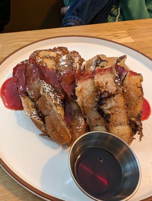 Brunch French toast at Rascal's in Santa Barbara