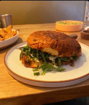 The Pambazo Torta—-nom!!!  at Rascal's in Santa Barbara