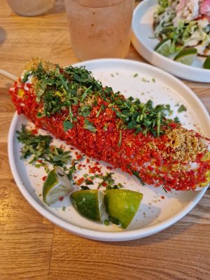 Spicy Elote at Rascal's in Santa Barbara