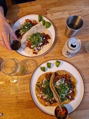 Impossible Taco and Al Pastor at Rascal's in Santa Barbara