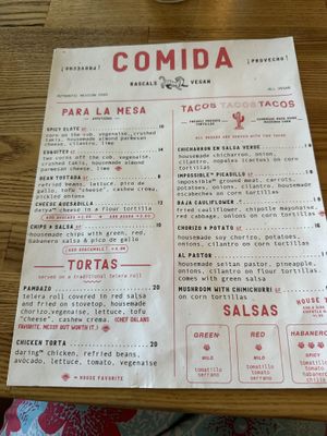 Menu page 2 Sept 2024  at Rascal's in Santa Barbara