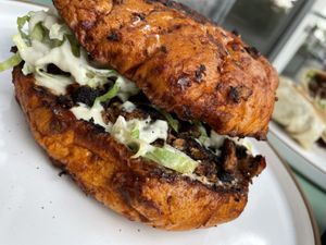 Pambazo torta  at Rascal's in Santa Barbara