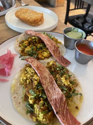 Tofu Tacos—keep it classic.  at Rascal's in Santa Barbara