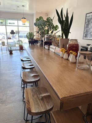 Bar seating inside   at Rascal's in Santa Barbara