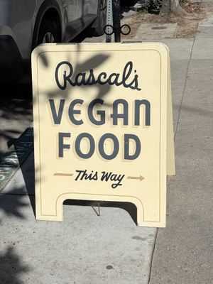Sign outside   at Rascal's in Santa Barbara