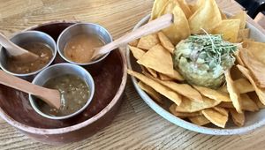 Chips and guac, salsa   at Rascal's in Santa Barbara