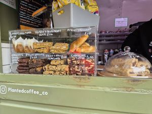 Cake selection at Planted Coffee Co - Food Trailer in Hertford