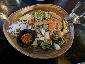 Rice noodles at Kin Khao Thai in Athlone