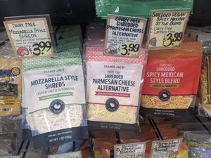 Vegan shredded cheese at Trader Joe's in Carson City