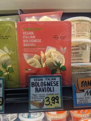 Vegan ravioli fresh at Trader Joe's in Carson City