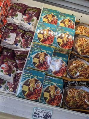 Vegan frozen fish replacement at Trader Joe's in Carson City