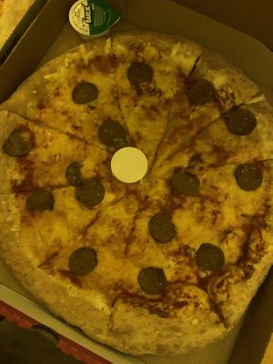 Vegan pepperoni   at Papa John's UK EU in Mildenhall