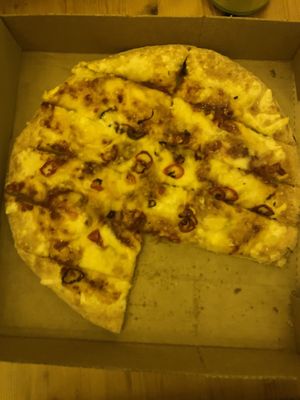 Vegan chili bread   at Papa John's UK EU in Mildenhall