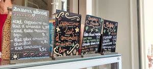 Menu at Graines du Jour in Paris